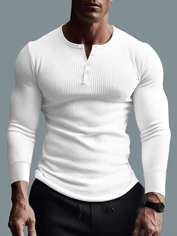 Classic Ribbed Henley