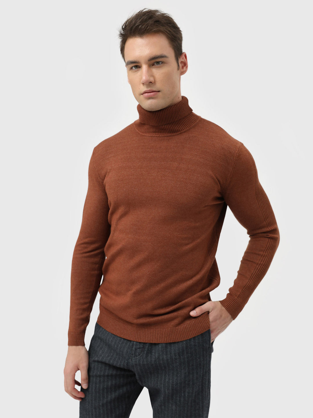 Turtleneck Washable Sweater - Ahaselected