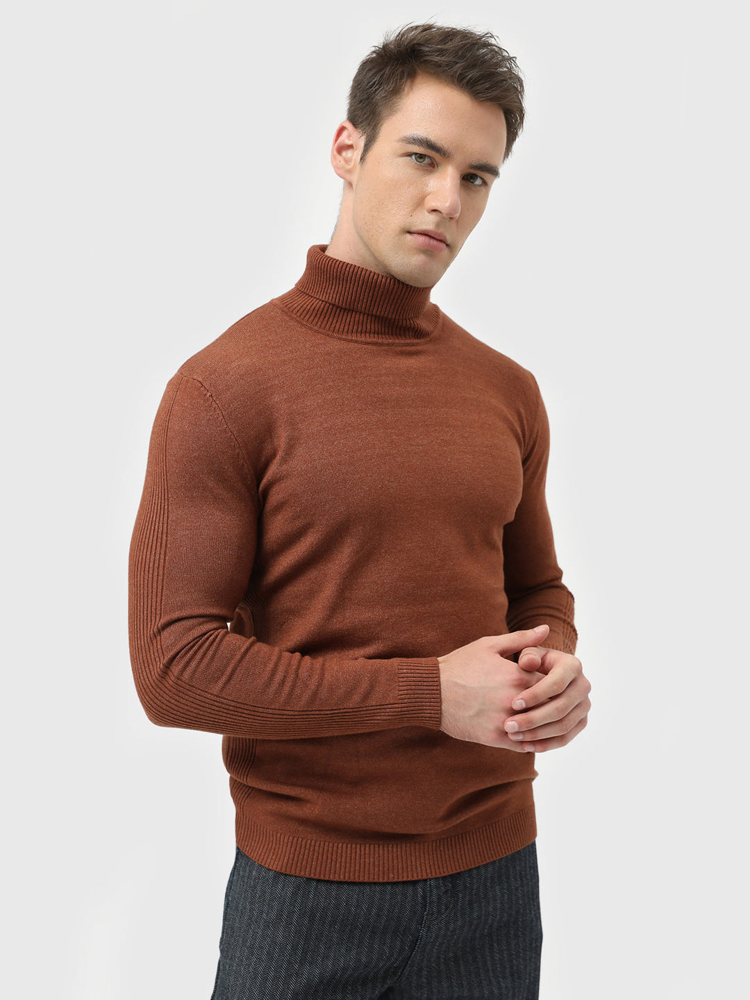 Turtleneck Washable Sweater - Ahaselected