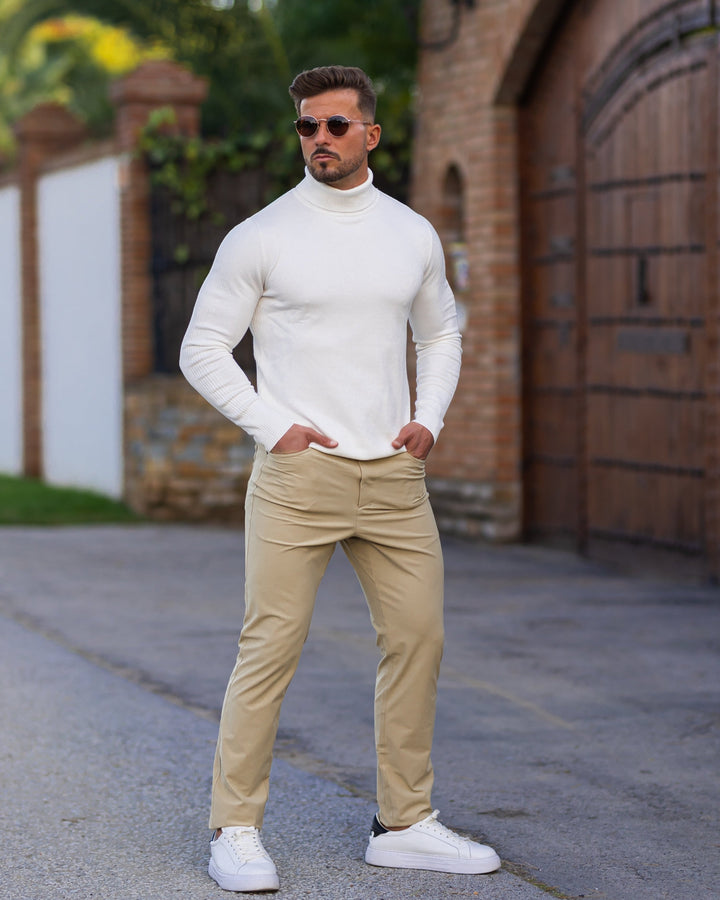 Men's Pullover Classic High-Collar Sweater