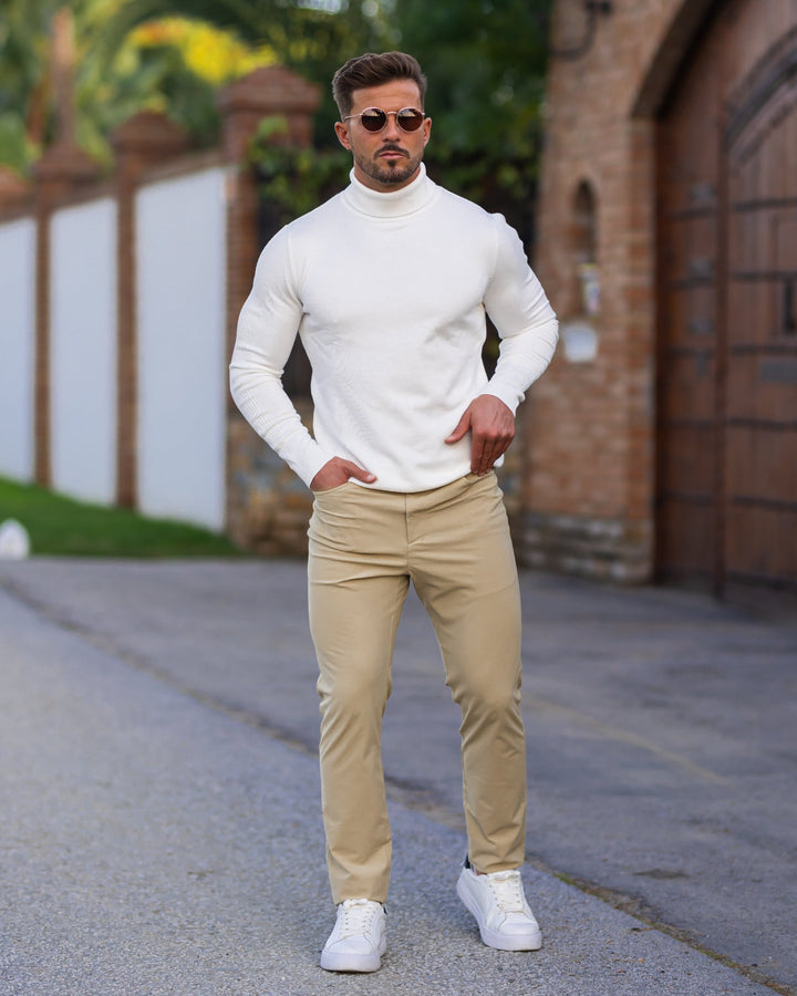 Men's Pullover Classic High-Collar Sweater