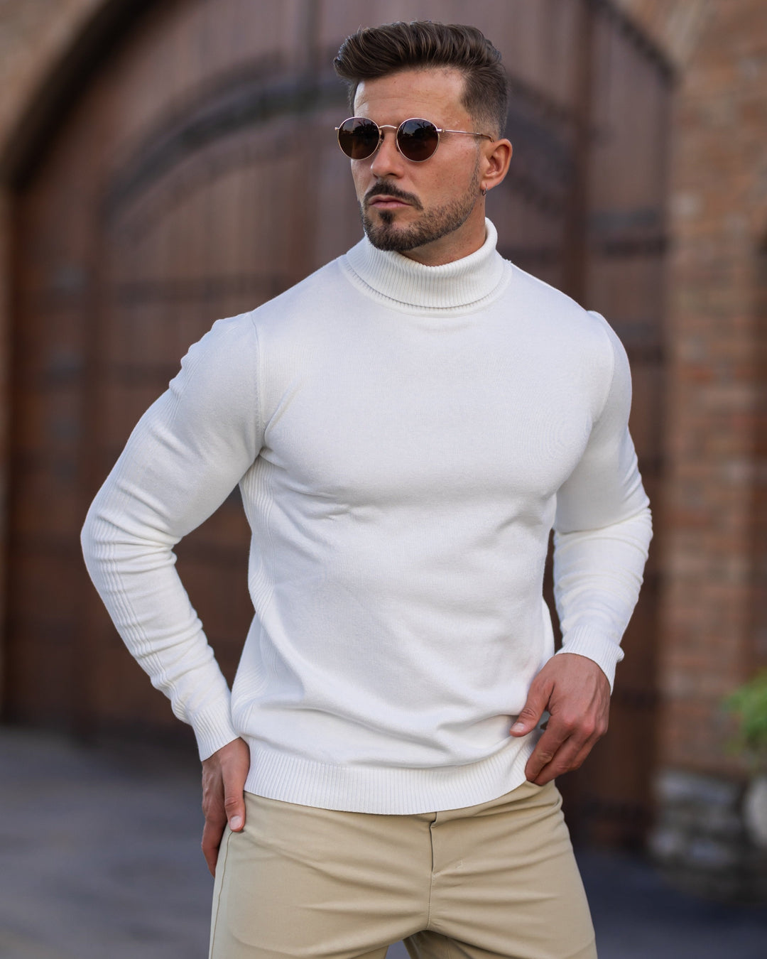 Men's Pullover Classic High-Collar Sweater