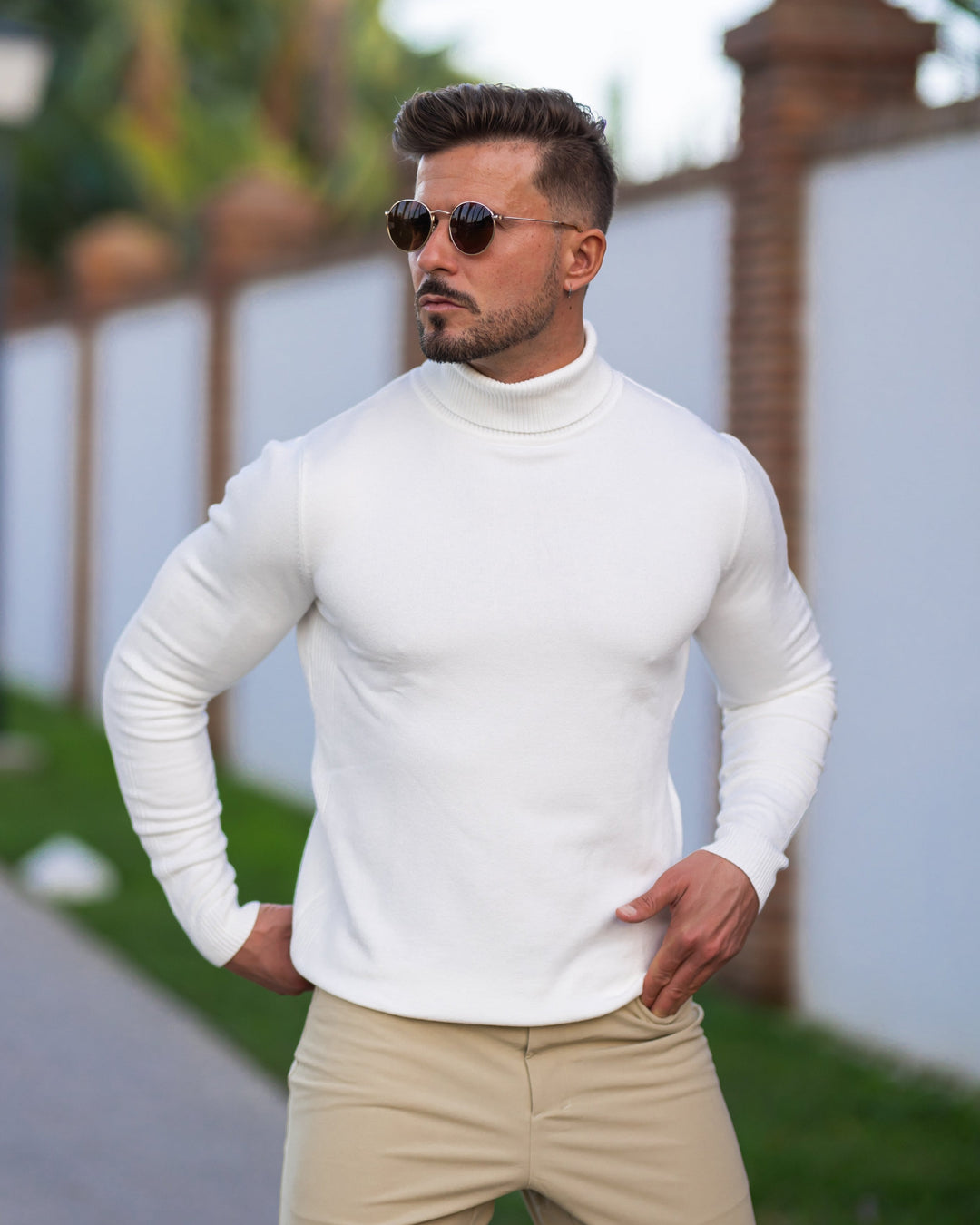 Men's Pullover Classic High-Collar Sweater