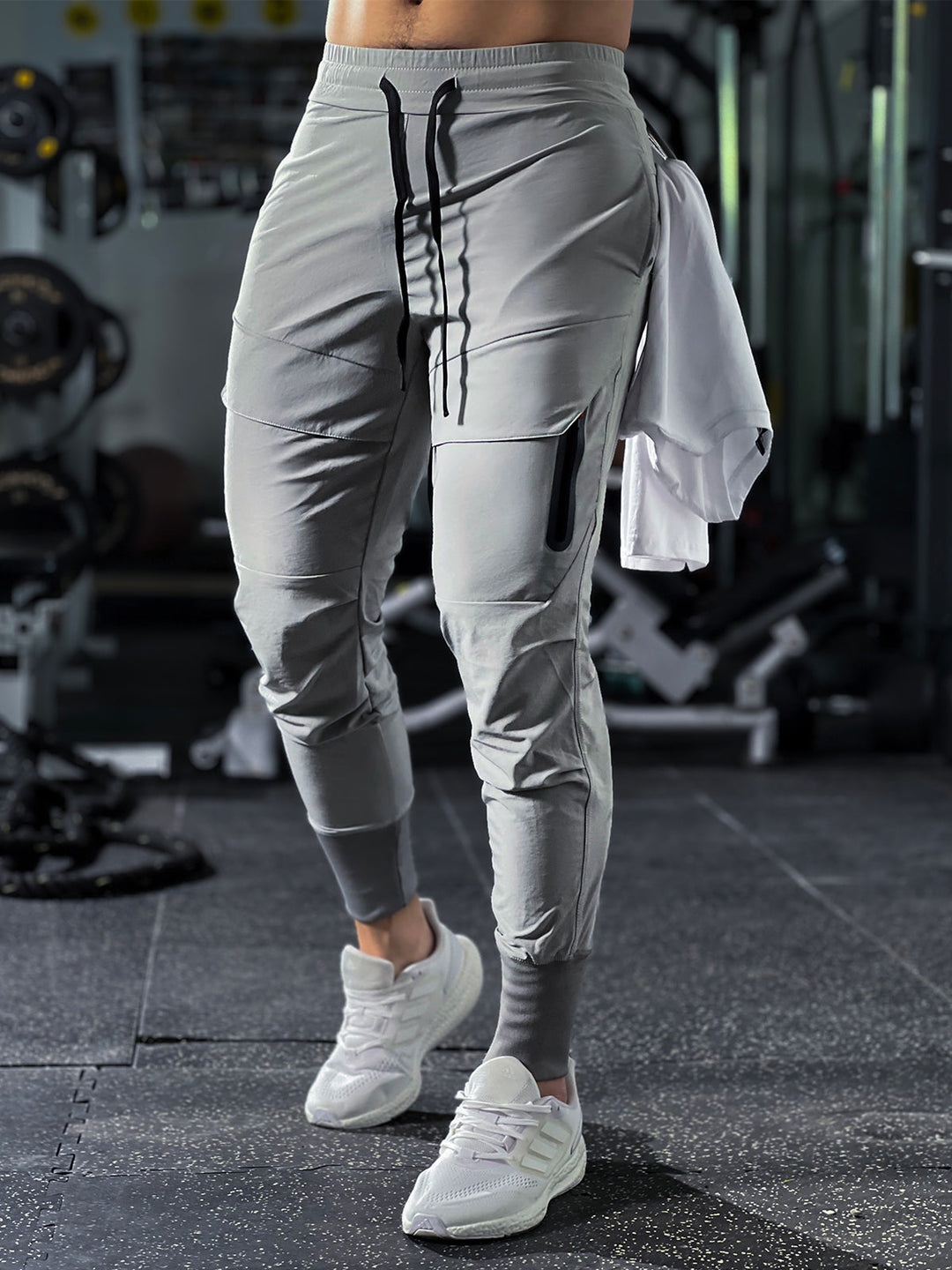 Performance Ribbed Cargo Joggers