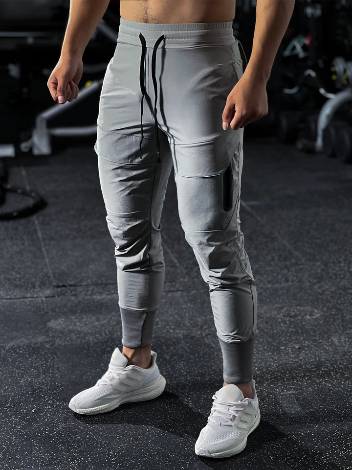 Performance Ribbed Cargo Joggers