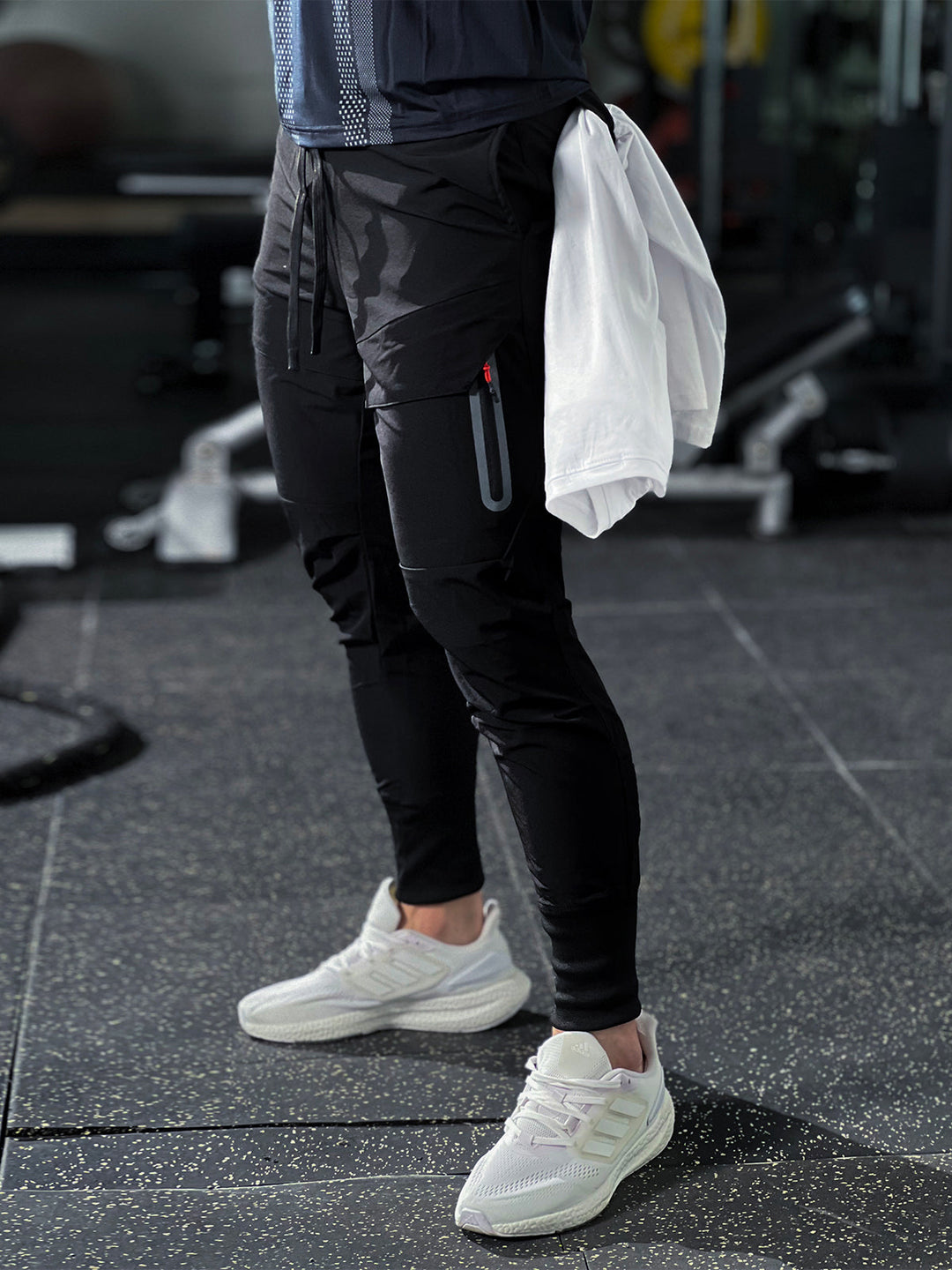 Performance Ribbed Cargo Joggers