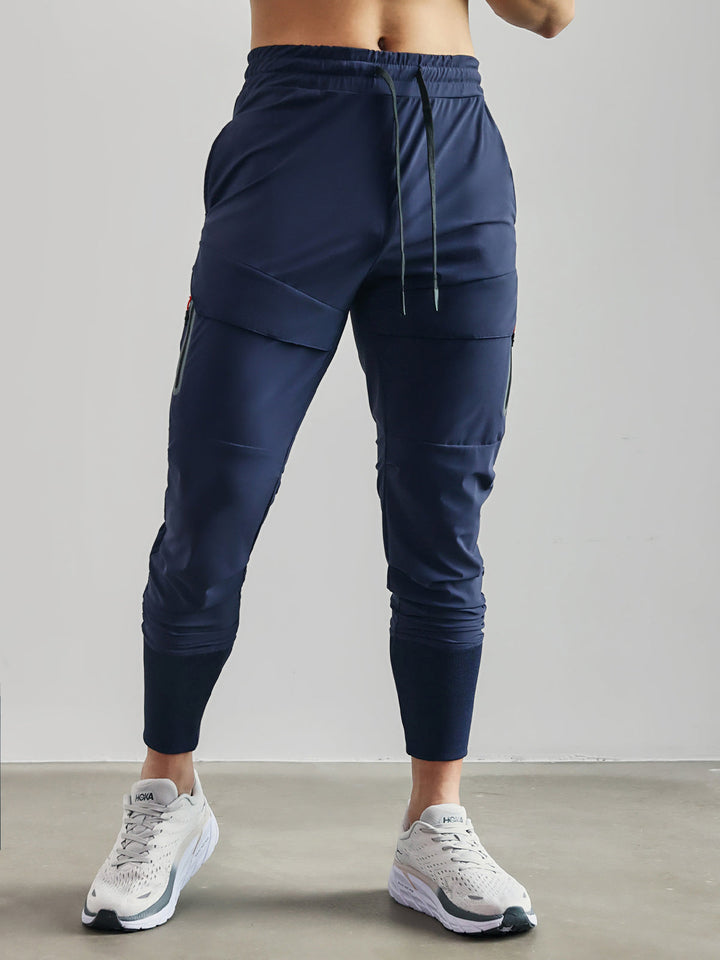 Performance Ribbed Cargo Joggers