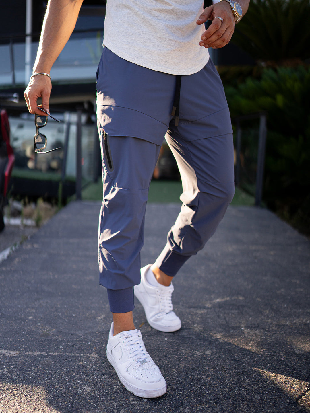 Cool High Rib Cargo Joggers