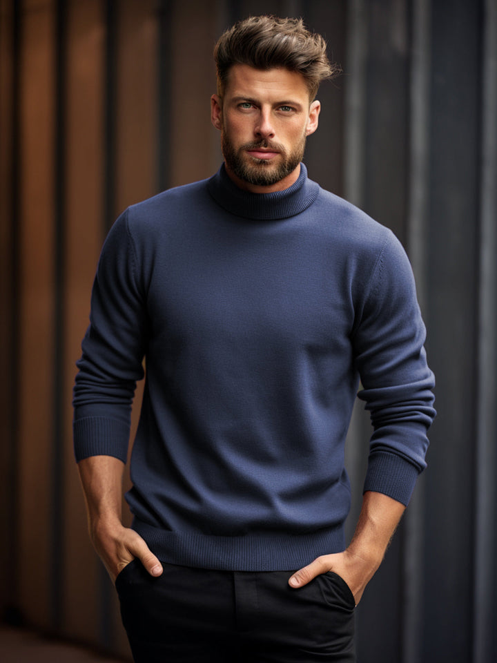 Turtleneck Washable Sweater - Ahaselected